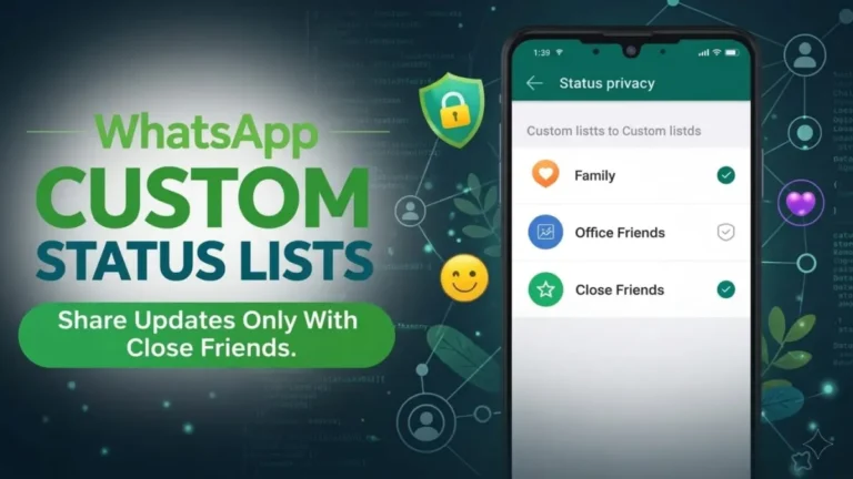 WhatsApp Custom Status Lists: Share Updates Only With the Right People