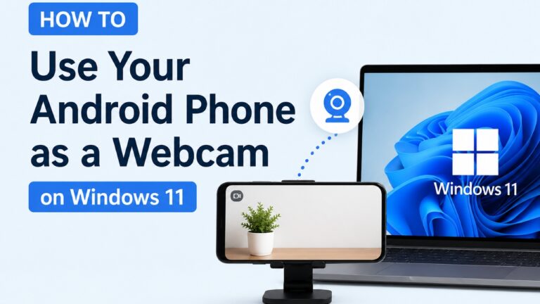 How to Turn Your Android Phone into a Webcam for Windows 11