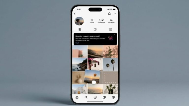 Instagram Introduces Profile Grid Reordering for Better Customization
