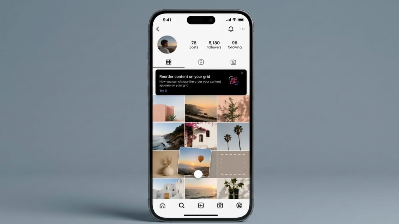 Instagram Introduces Profile Grid Reordering for Better Customization