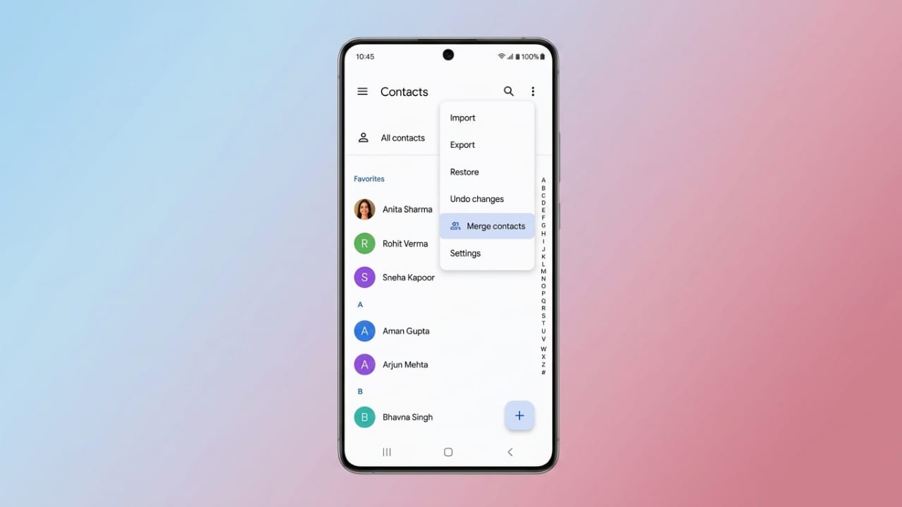 How to Merge and Remove Duplicate Contacts on an Android Phone