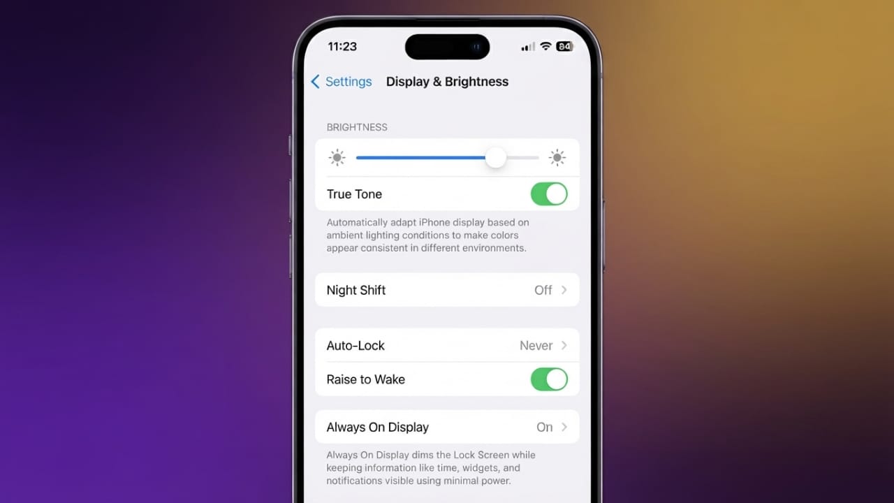 How to Stop Your iPhone Screen from Dimming Automatically