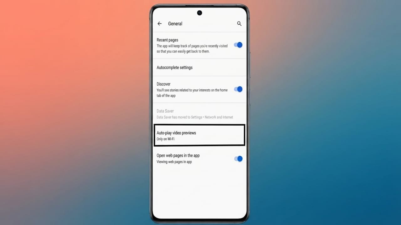 How to Turn Off Video Autoplay in Google Discover