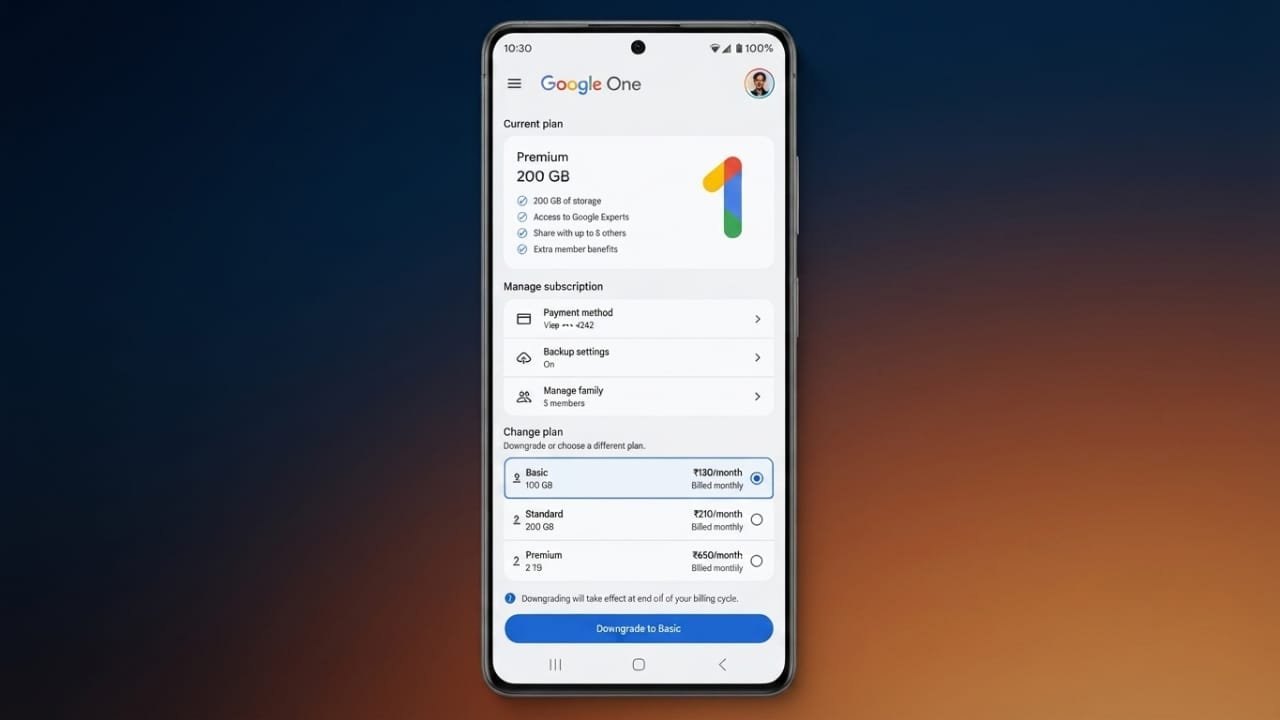 How to Downgrade Your Google One Plan Without Cancelling Your Subscription