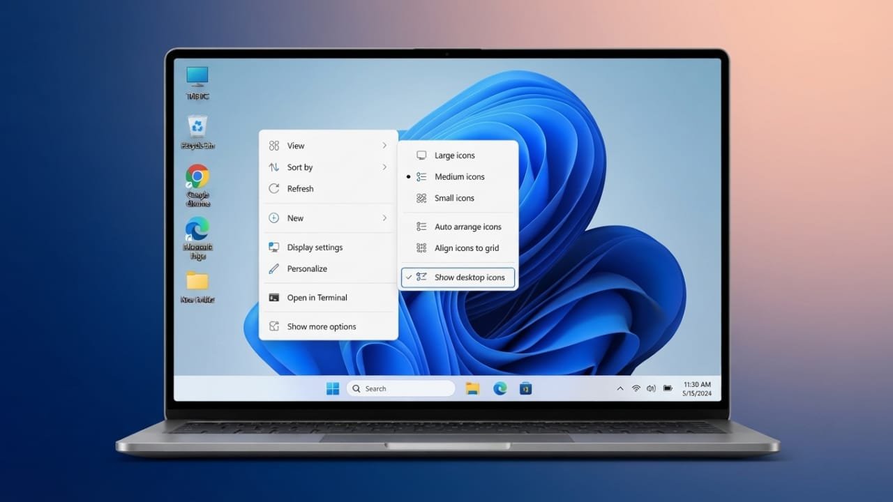How to Remove Desktop Icons in Windows: Delete, Hide, and Restore Them Easily