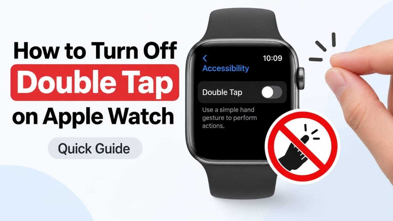 How to Turn Off Double Tap on Apple Watch