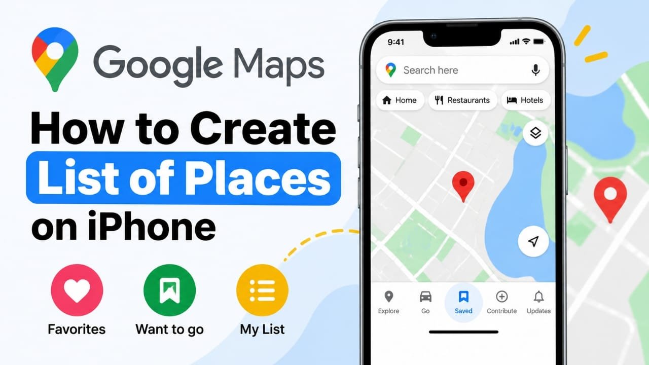 How to Create and Manage Lists in Google Maps on iPhone