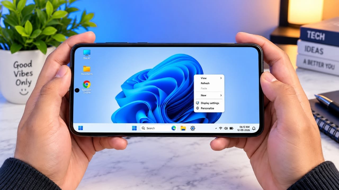 How to Make Your Android Phone Look Like a Windows 11 PC