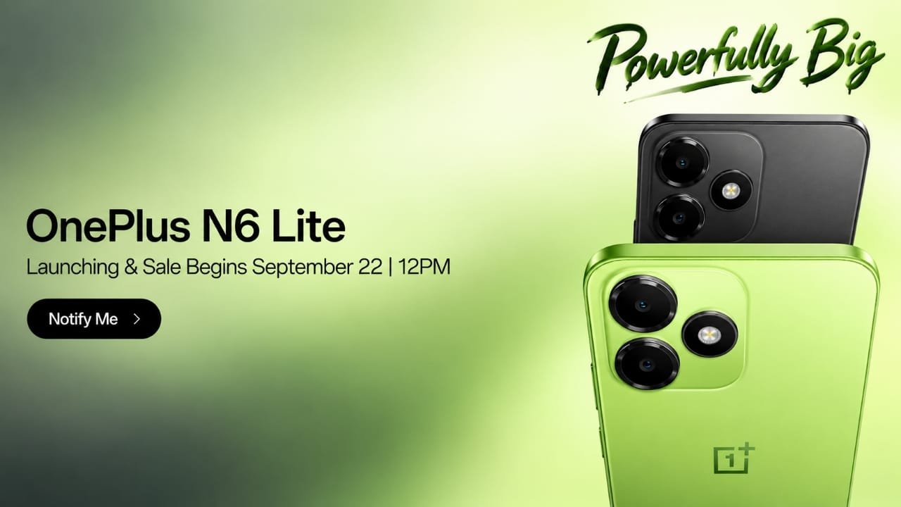 OnePlus N6 Lite India Launch Set for September 22: 7,000mAh Battery, 120Hz Screen and More