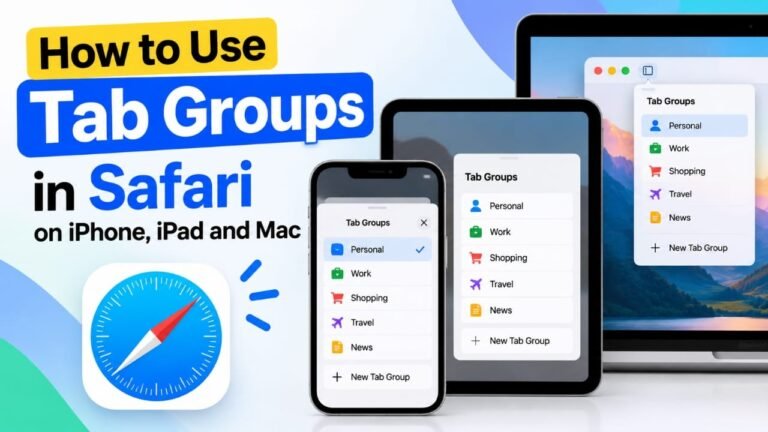 How to Use Tab Groups in Safari on iPhone, iPad, and Mac